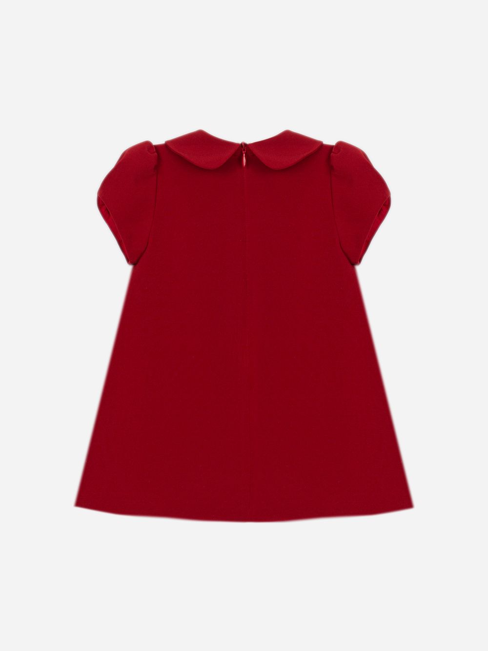 Burgundy crepe dress