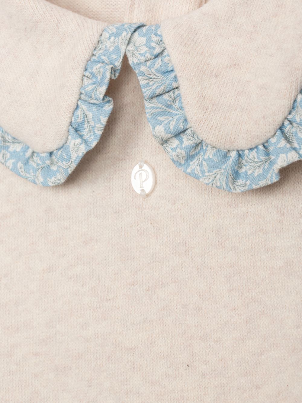 Blue set with a floral print