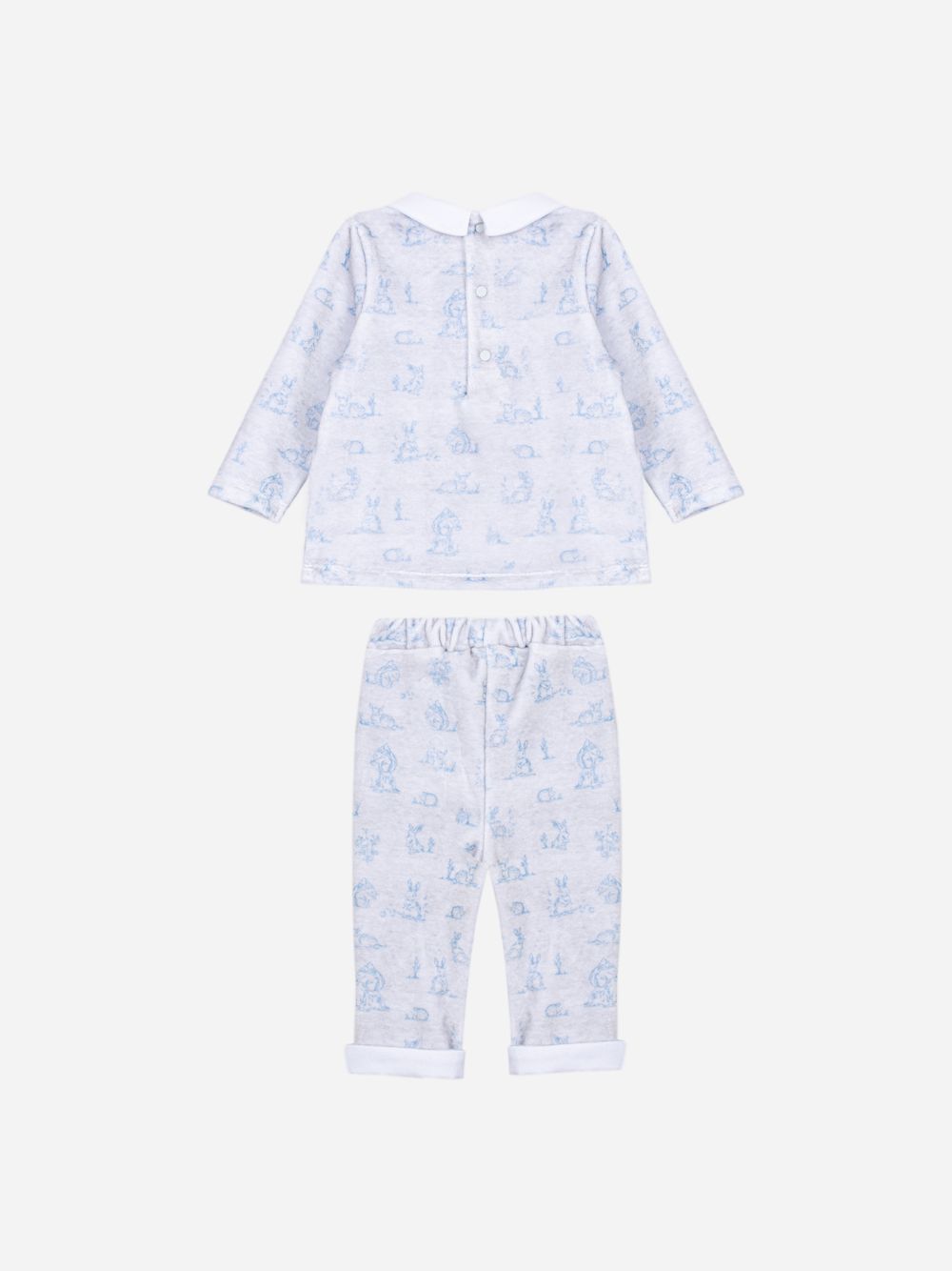 Indigo Blue set with micro print