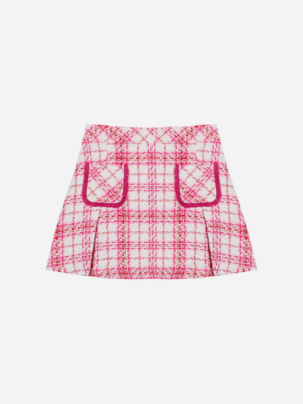 Pink tweed skirt