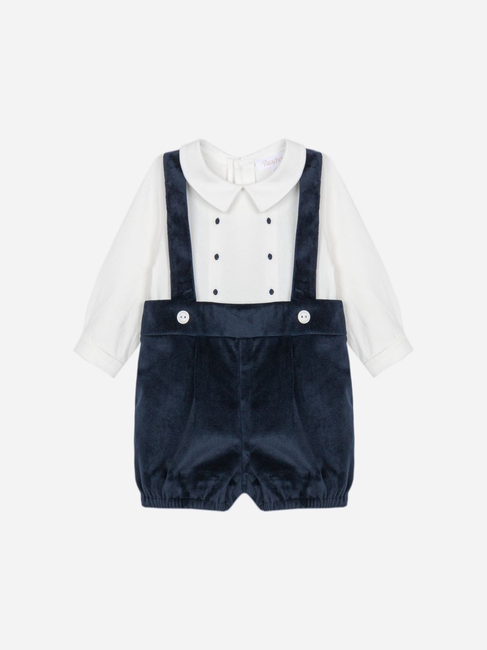 Navy Blue romper with elegant details