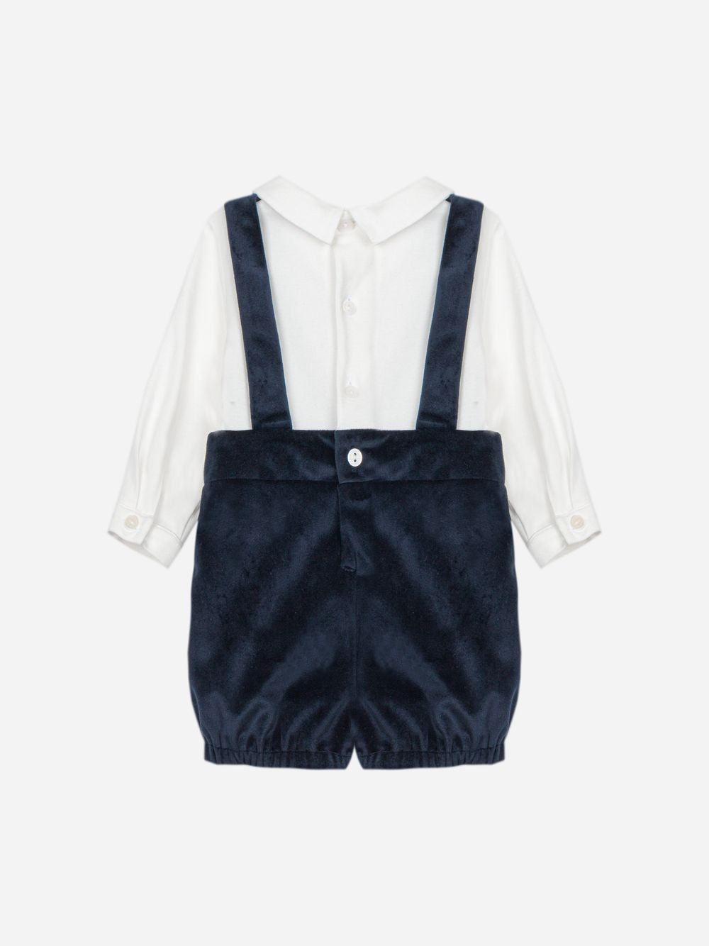 Navy Blue romper with elegant details