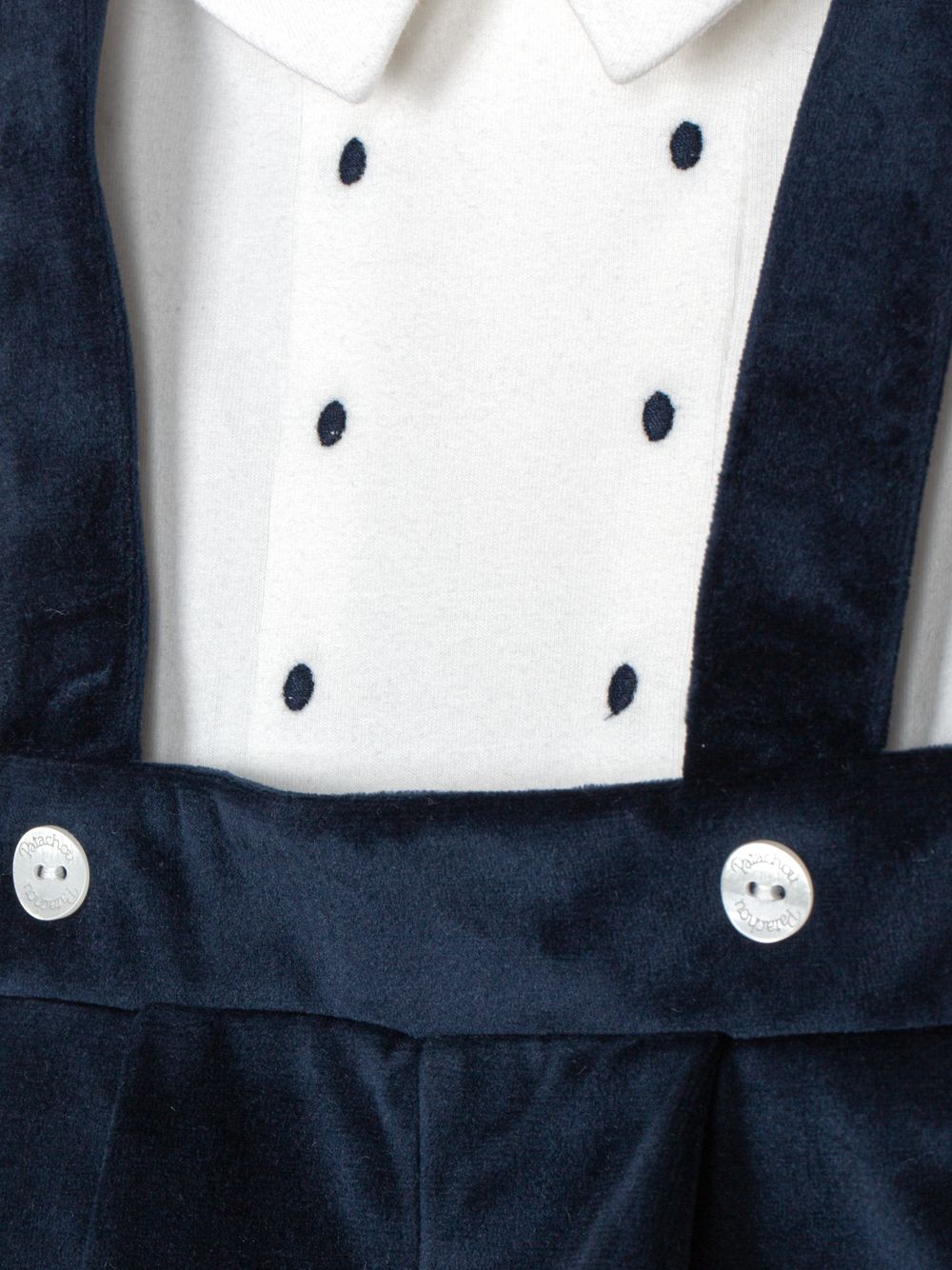 Navy Blue romper with elegant details