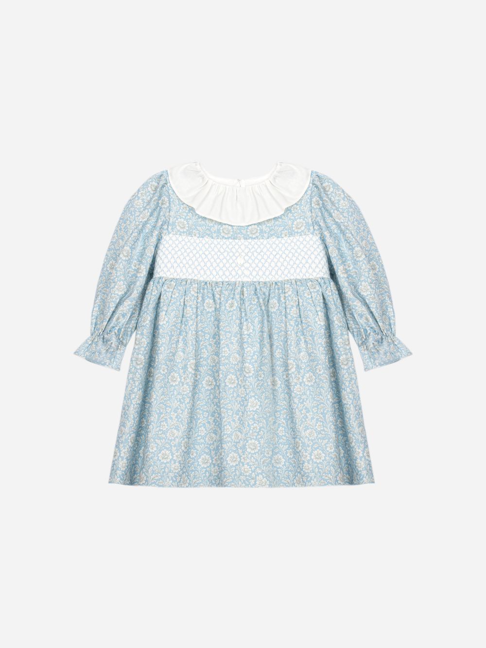 Blue dress with a floral print