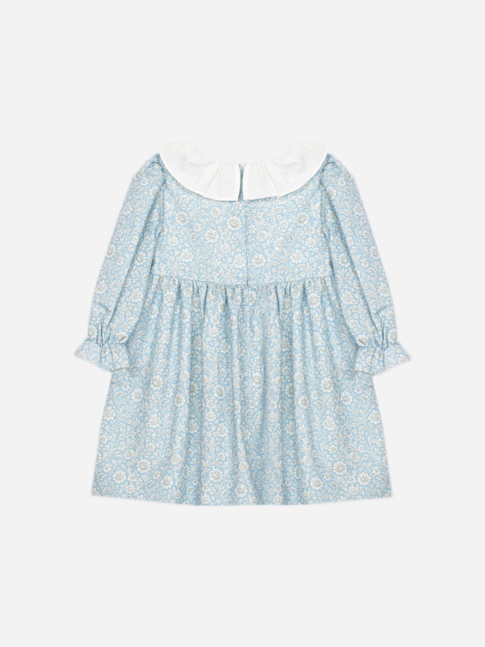 Blue dress with a floral print