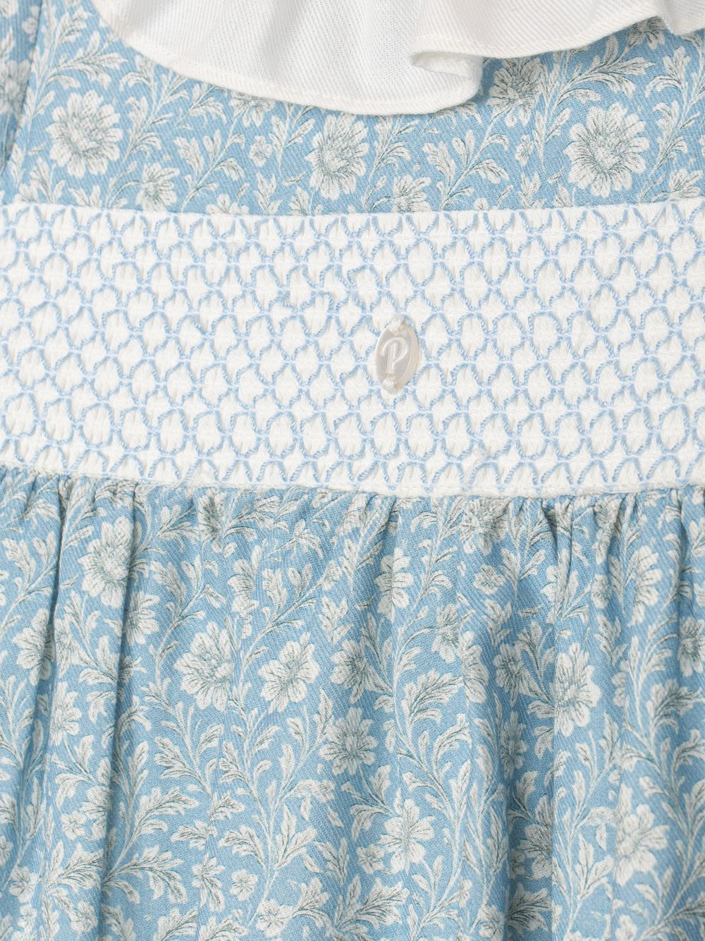 Blue dress with a floral print