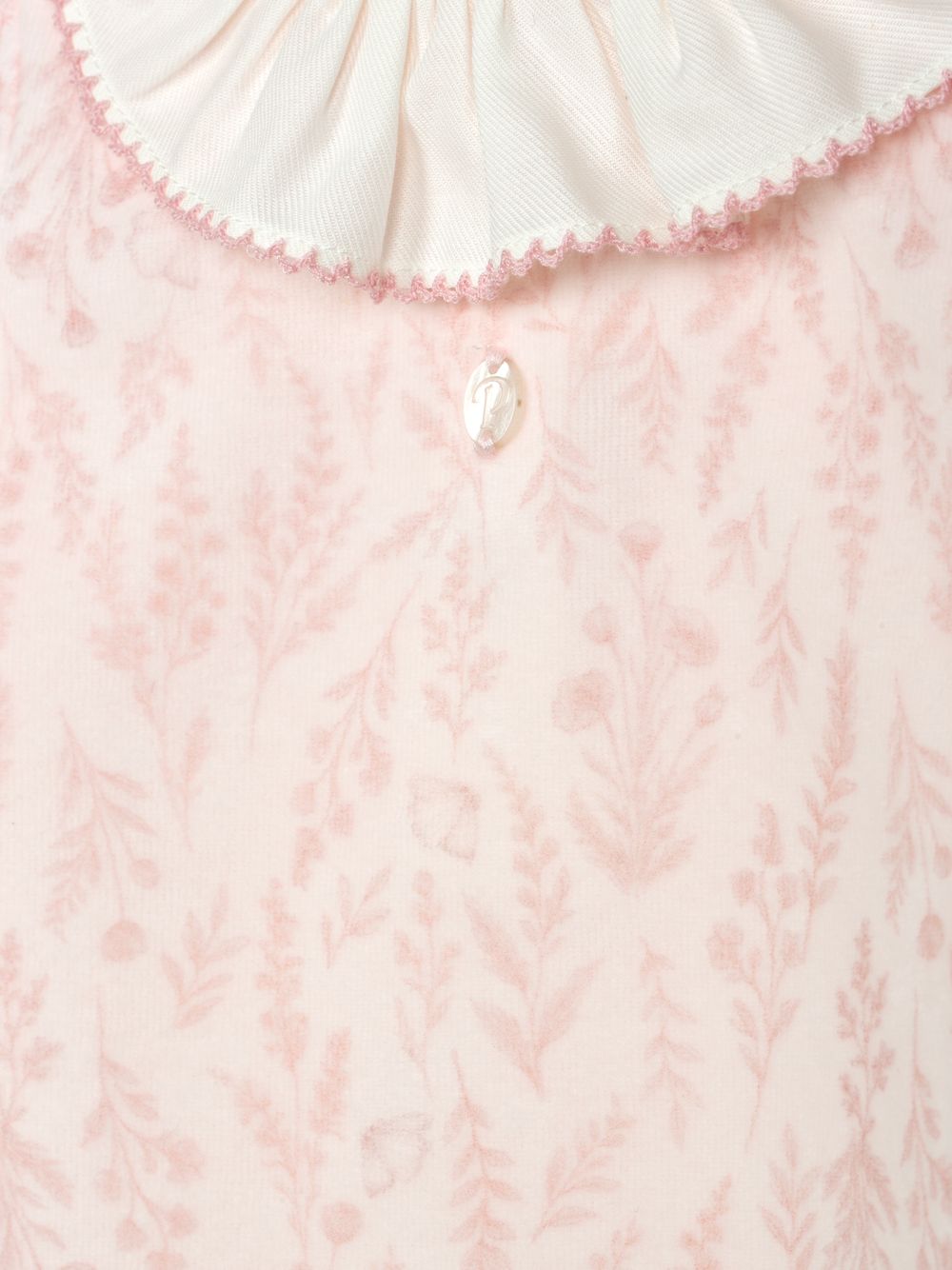 Elegant pink set with ruffled collar