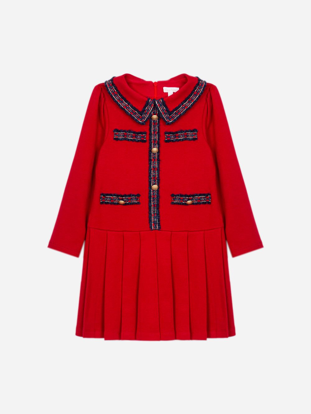 Elegant red dress with refined details