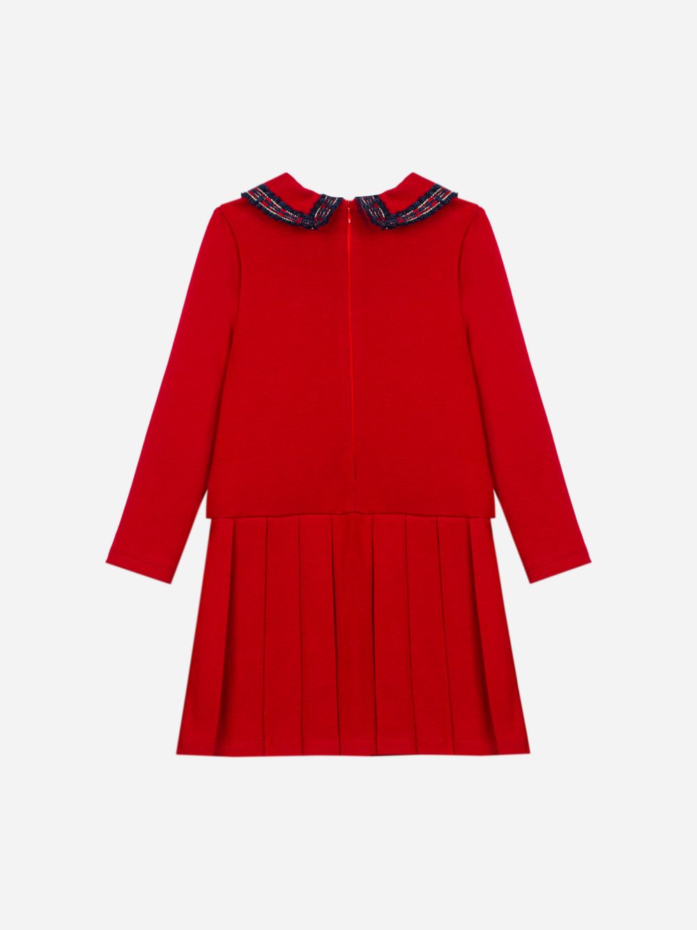 Elegant red dress with refined details