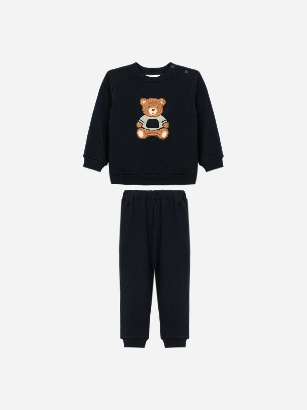 Navy Blue set with front teddy bear design