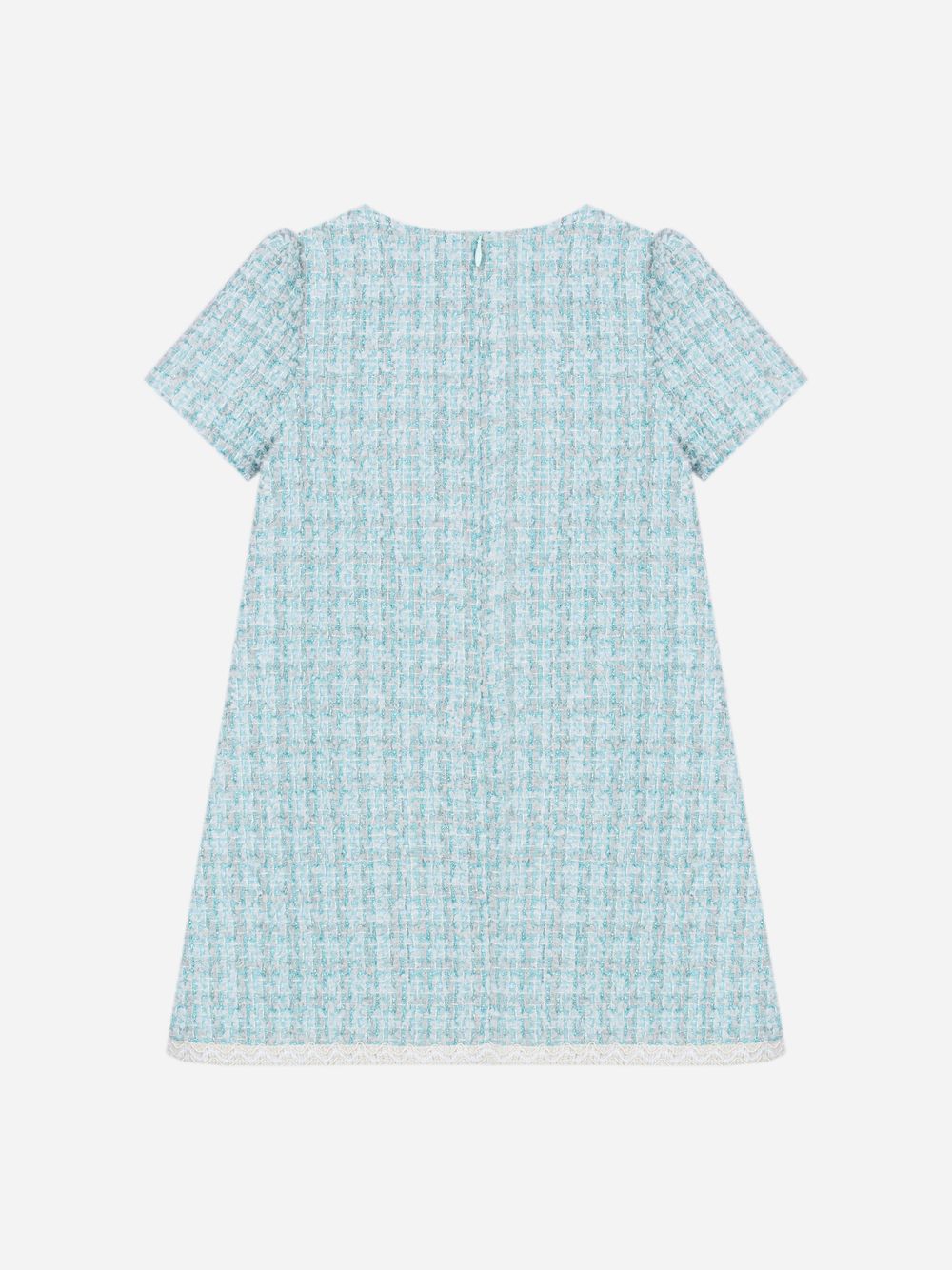 Elegant multicolor tweed dress