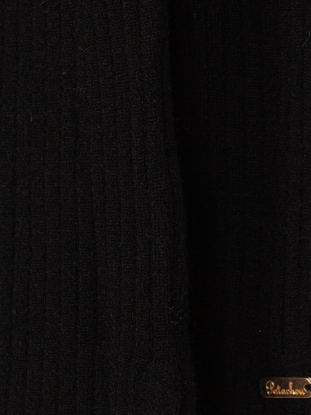 Elegant black knit sweater