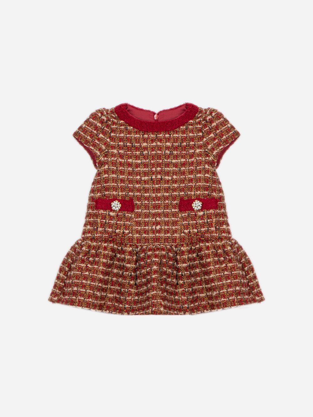 Dress in burgundy