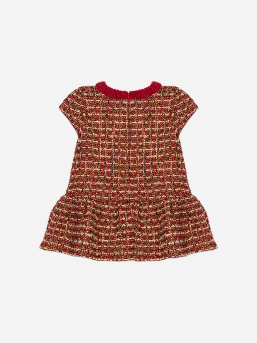 Dress in burgundy