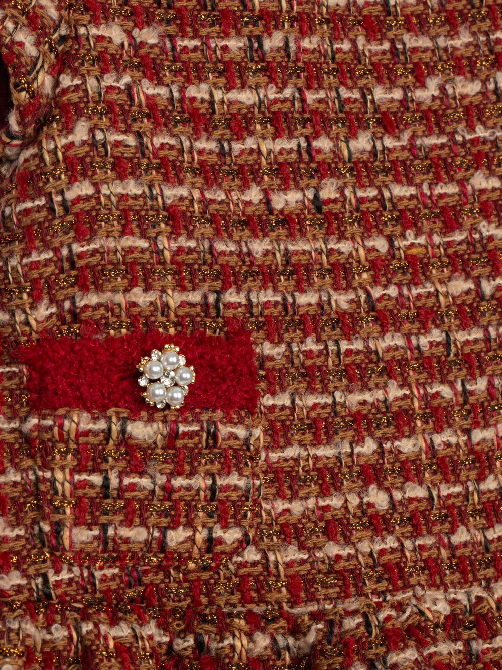 Dress in burgundy