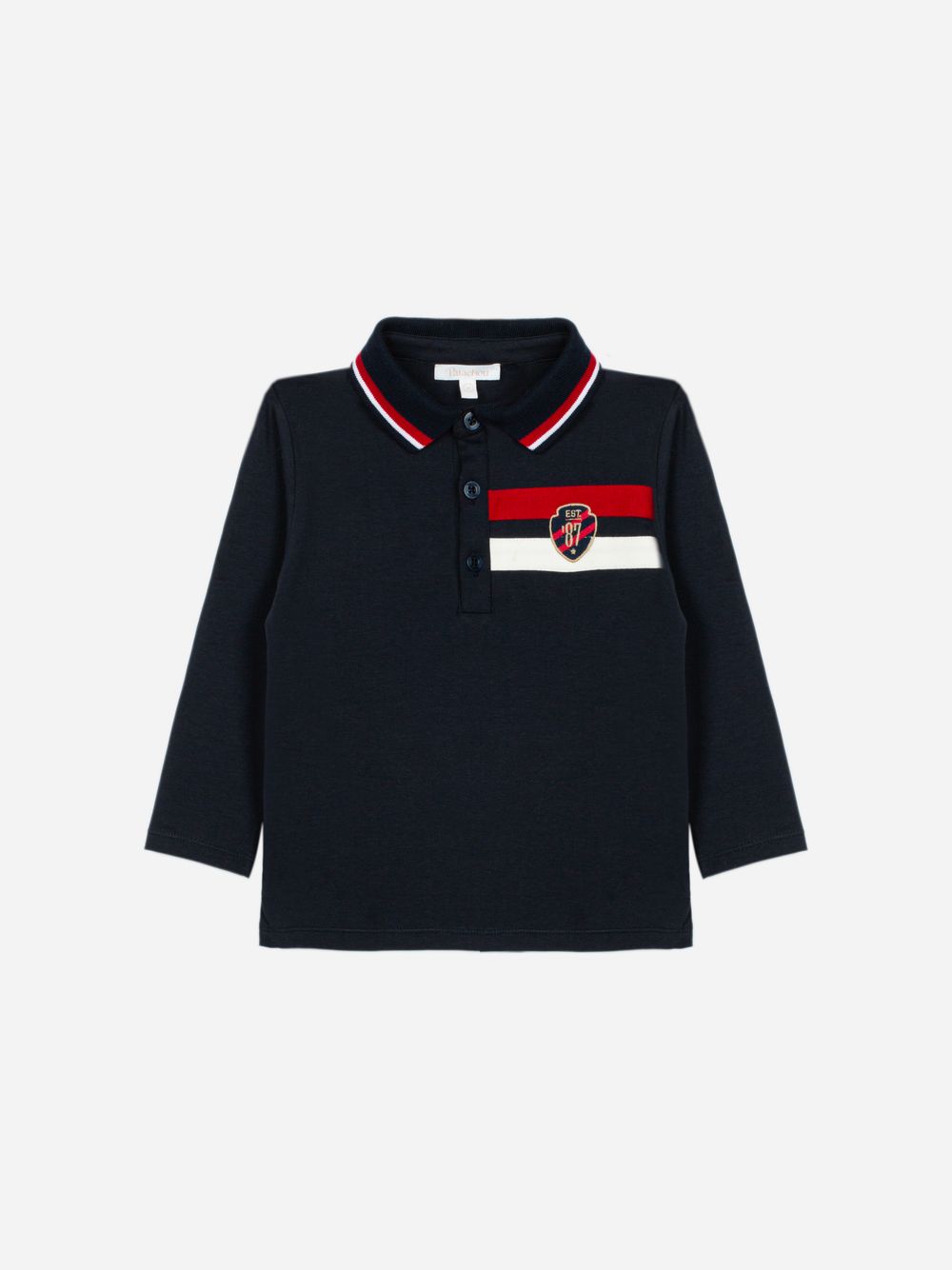 Navy Blue polo shirt with contrasting details
