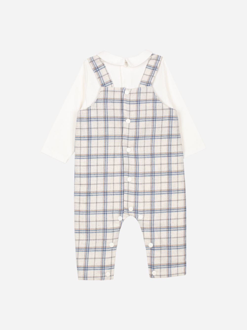 Beige Jumpsuit with a checkered pattern