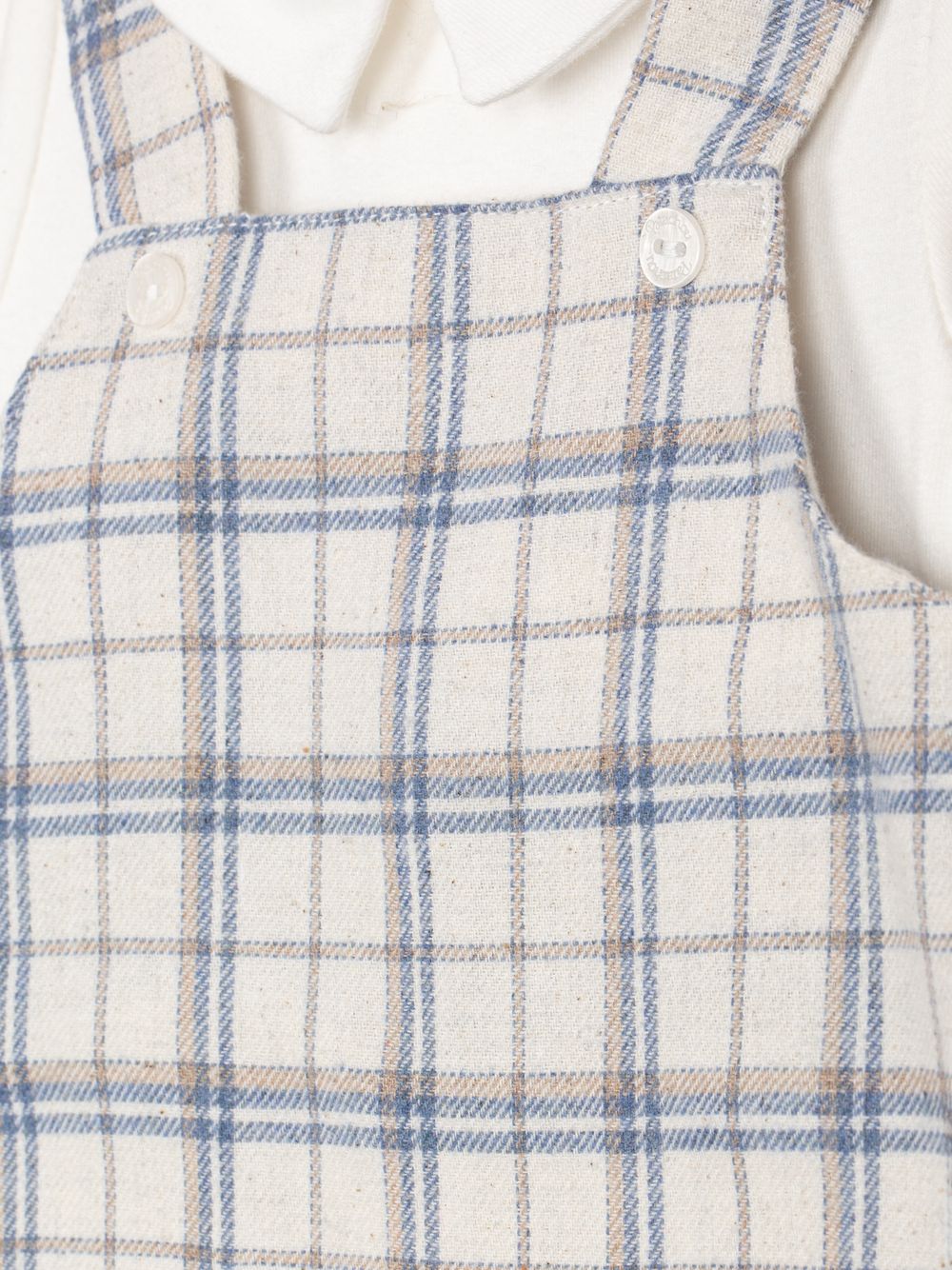 Beige Jumpsuit with a checkered pattern