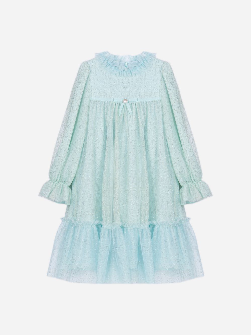 Multicolor dress in glitter tulle