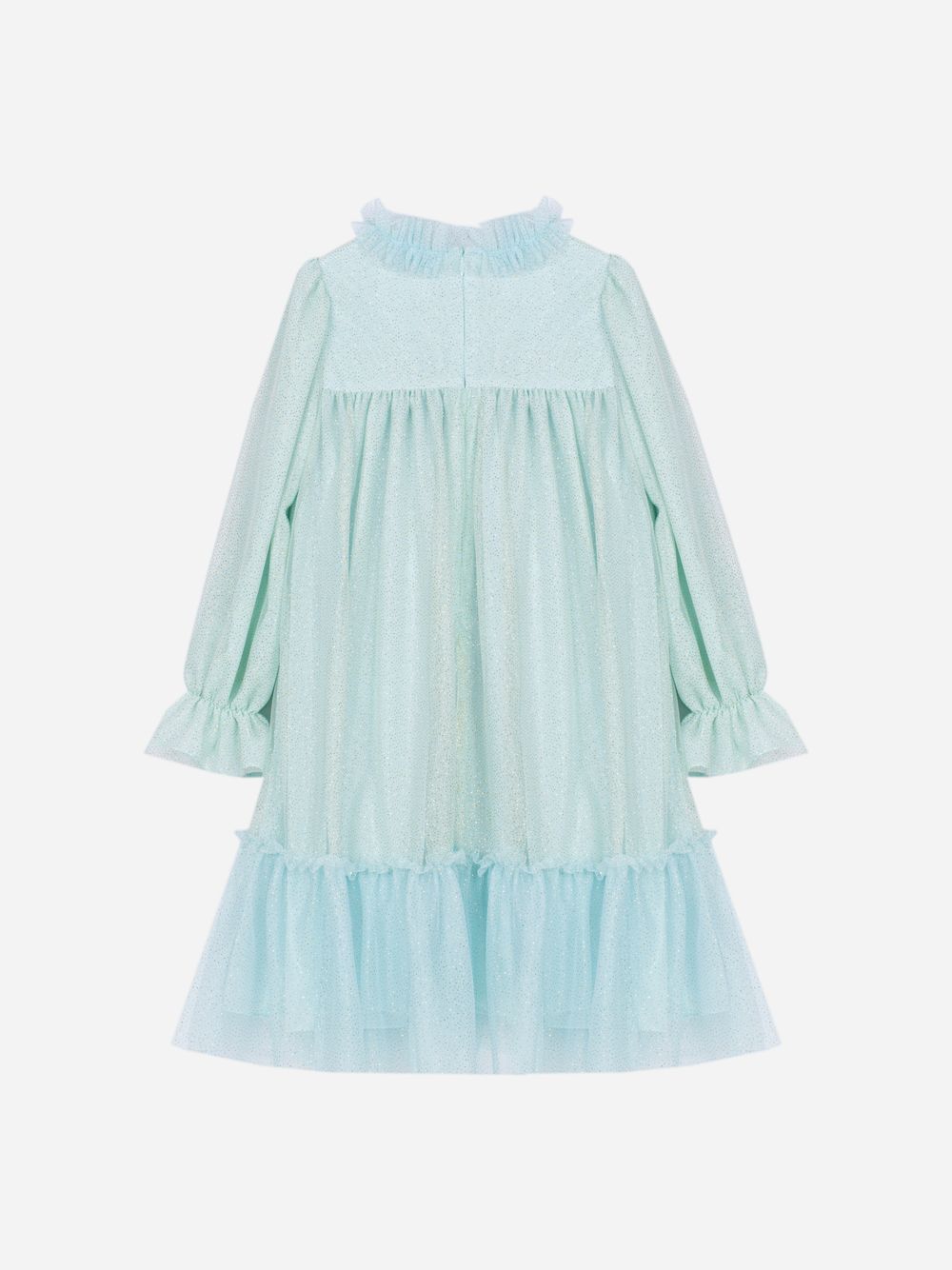 Multicolor dress in glitter tulle