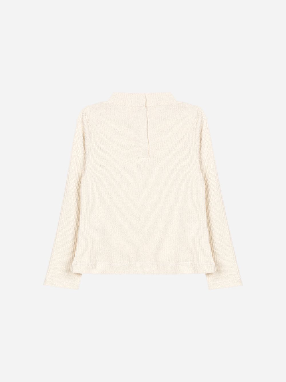 Beige knit sweater with lurex