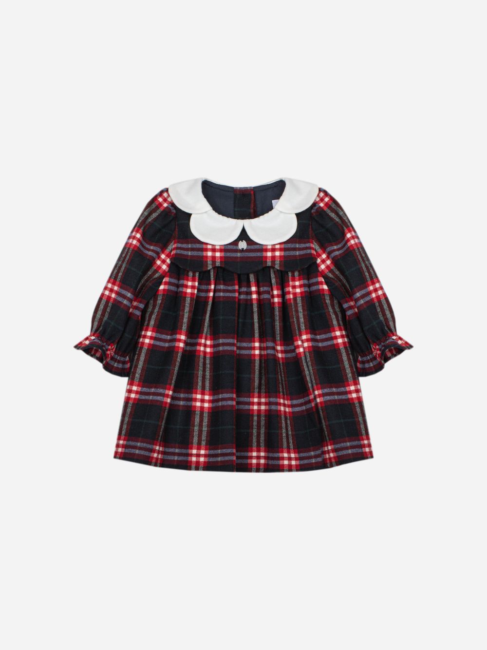 Red dress with a tartan print
