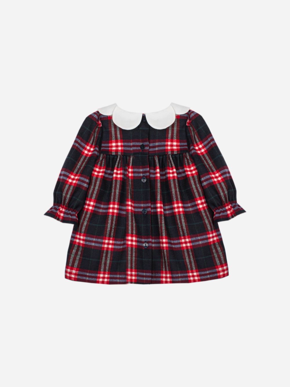 Red dress with a tartan print