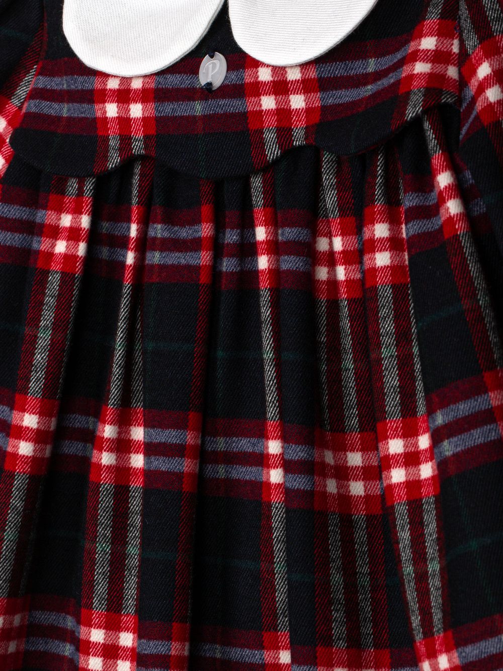 Red dress with a tartan print