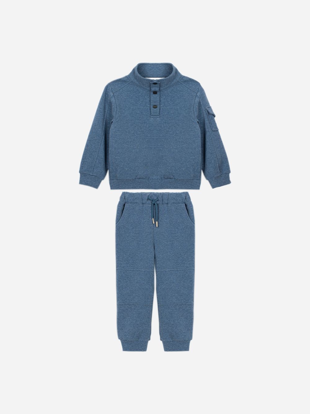 Indigo Blue cotton fleece set