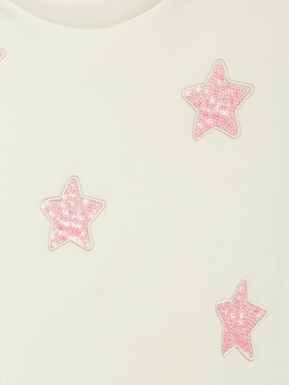 Ecru tracksuit in fleece with stars