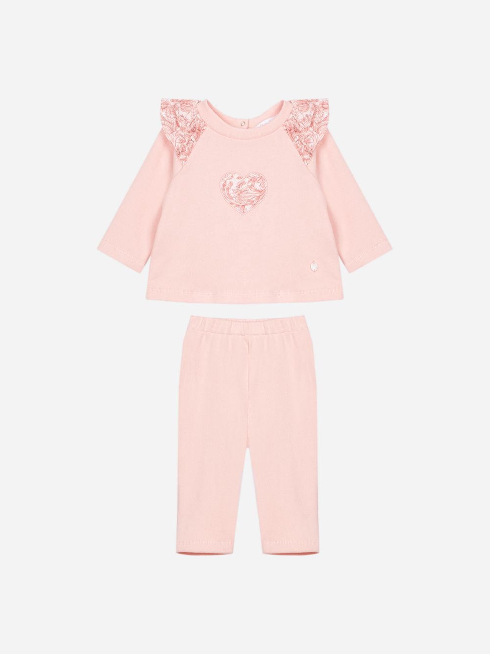 Pale pink set with Liberty print details