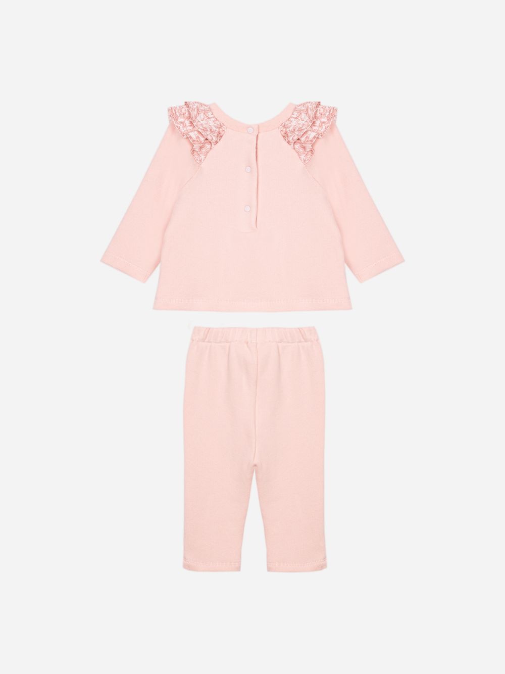 Pale pink set with Liberty print details