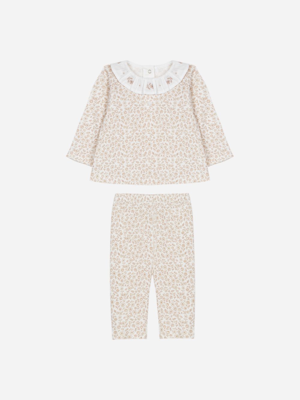 Beige set with a print