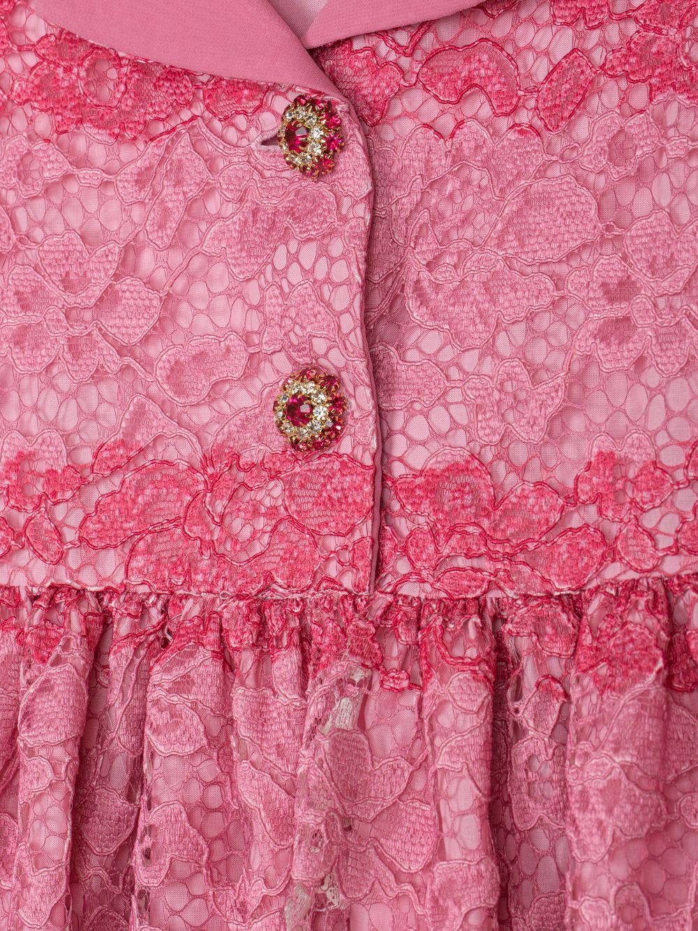 Fushcia Dress in elegant lace