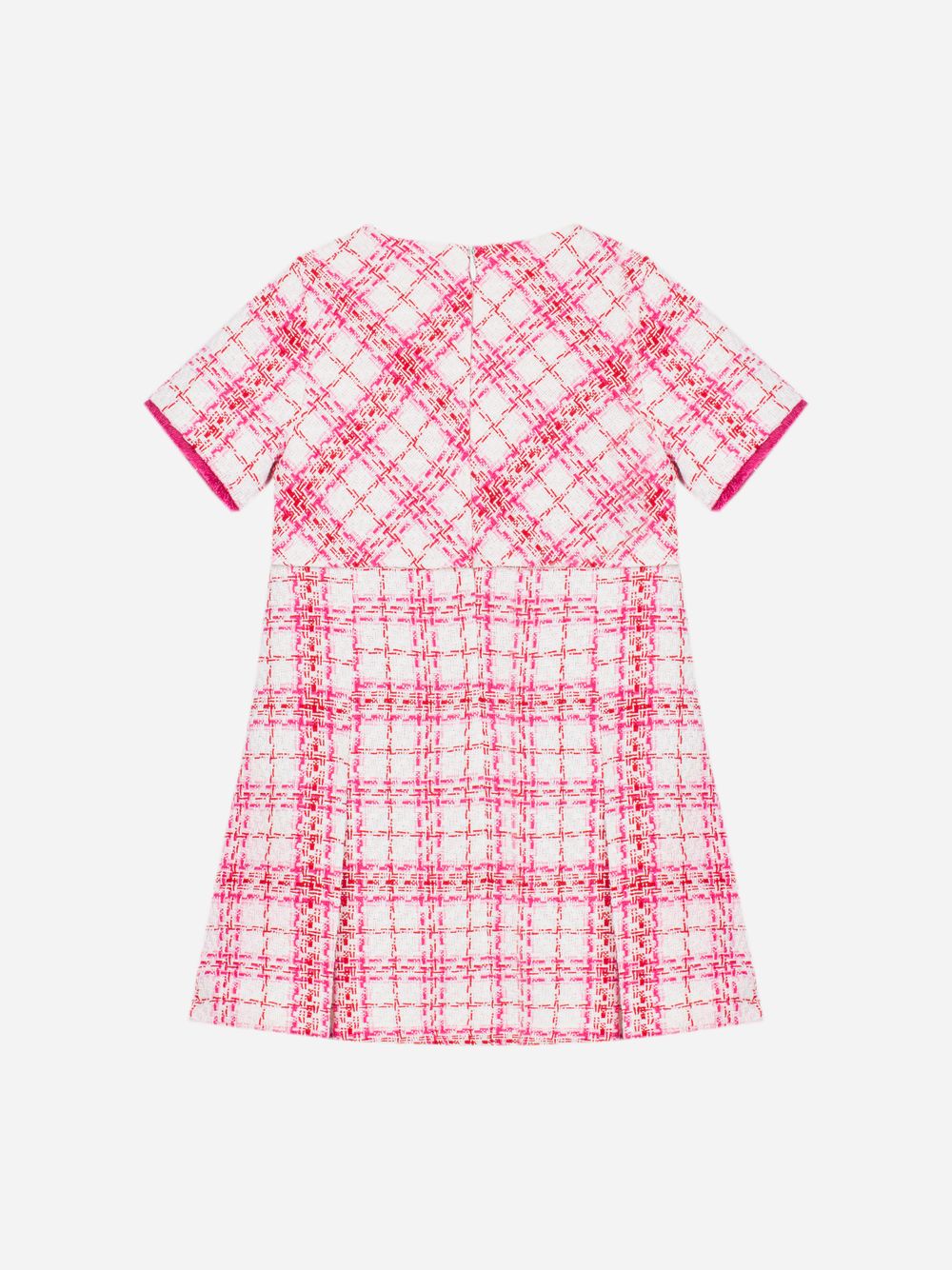 Pink tweed dress
