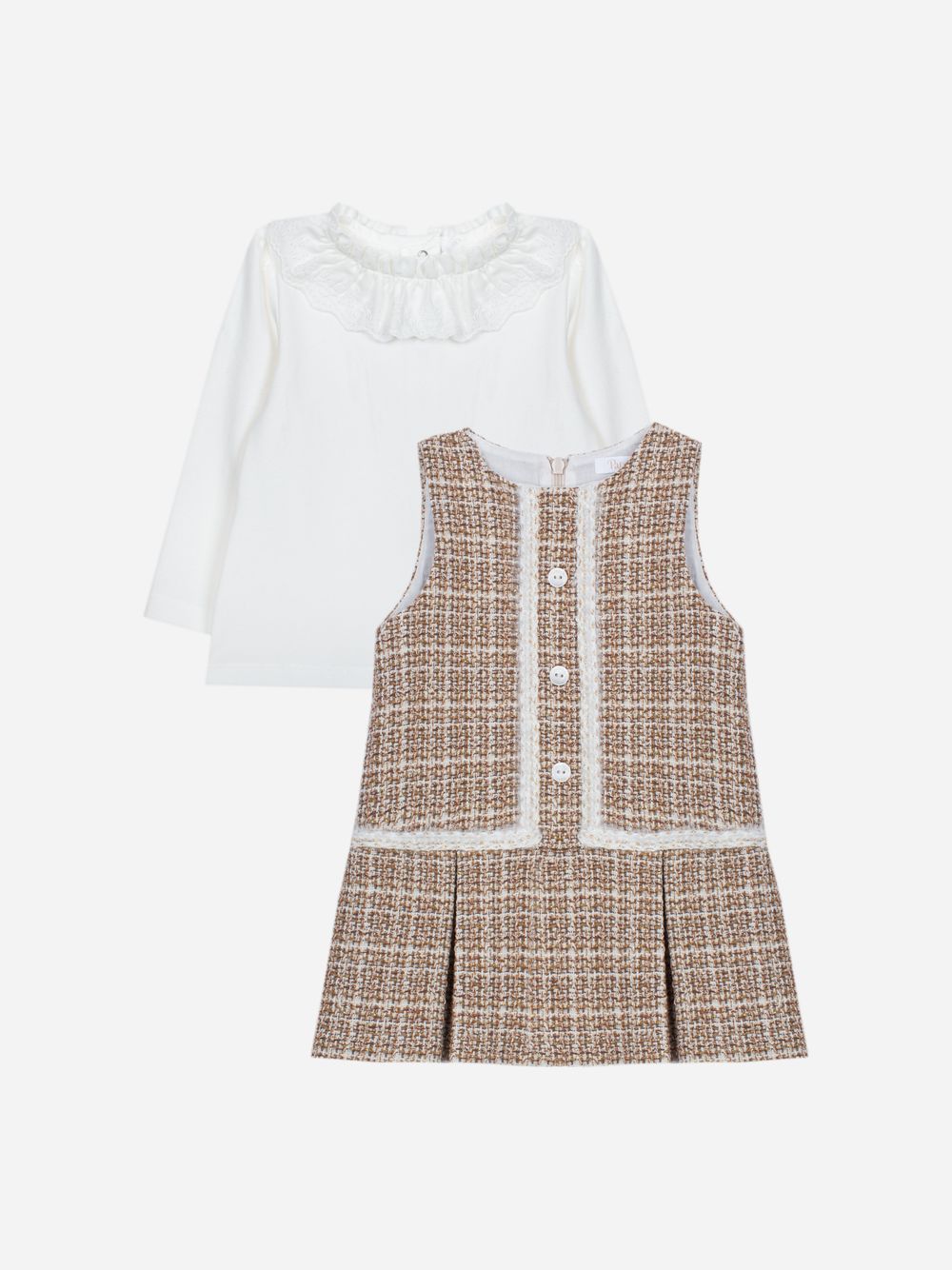 Elegant light brown set for girls