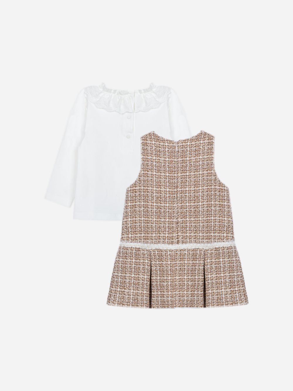 Elegant light brown set for girls