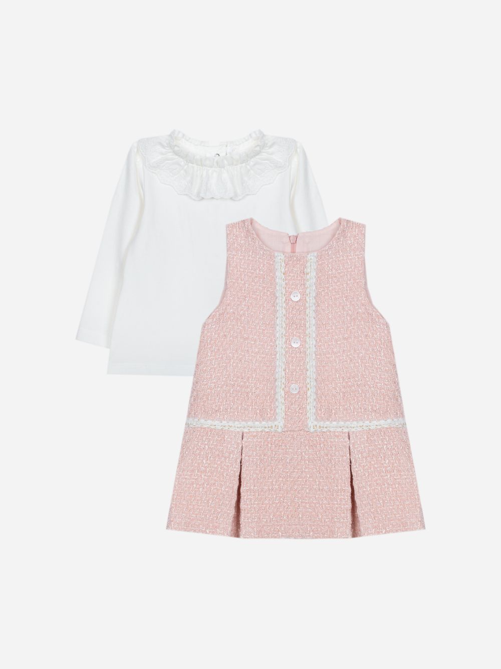 Elegant pale pink set for girls
