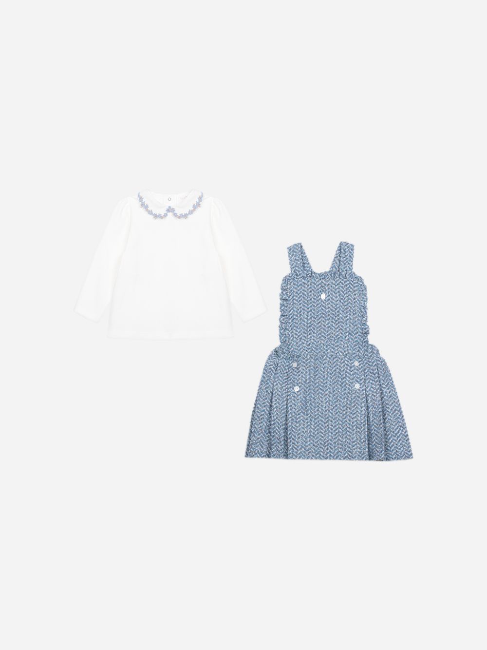 Elegant indigo blue set for girls