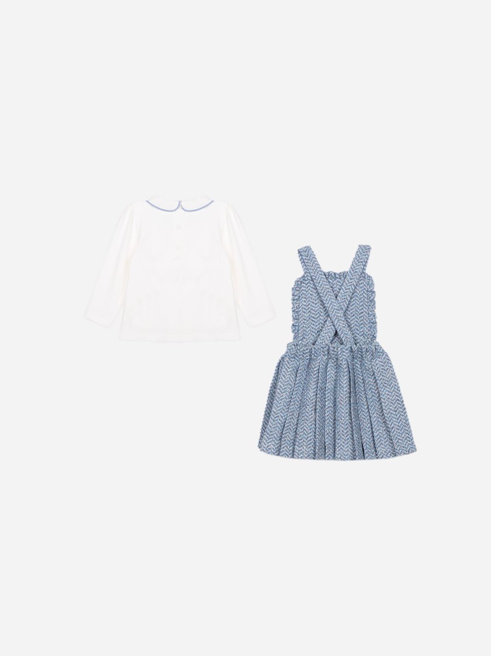 Elegant indigo blue set for girls