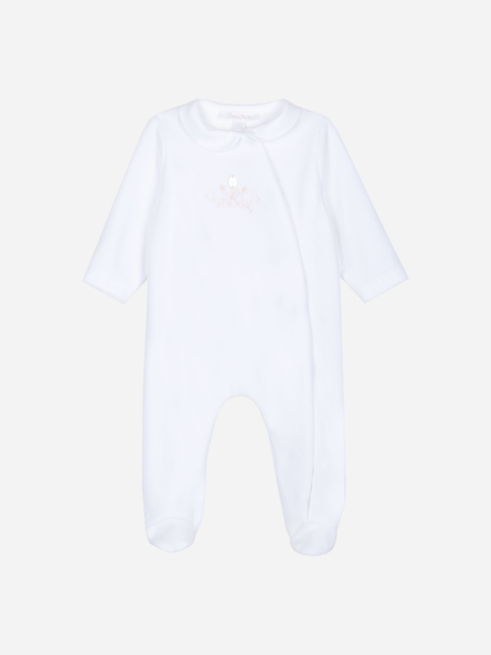 White babygrow with embroidery