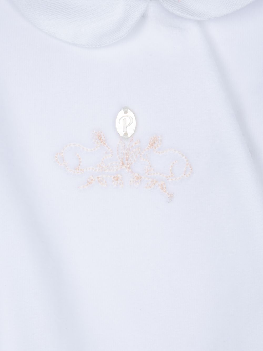White babygrow with embroidery