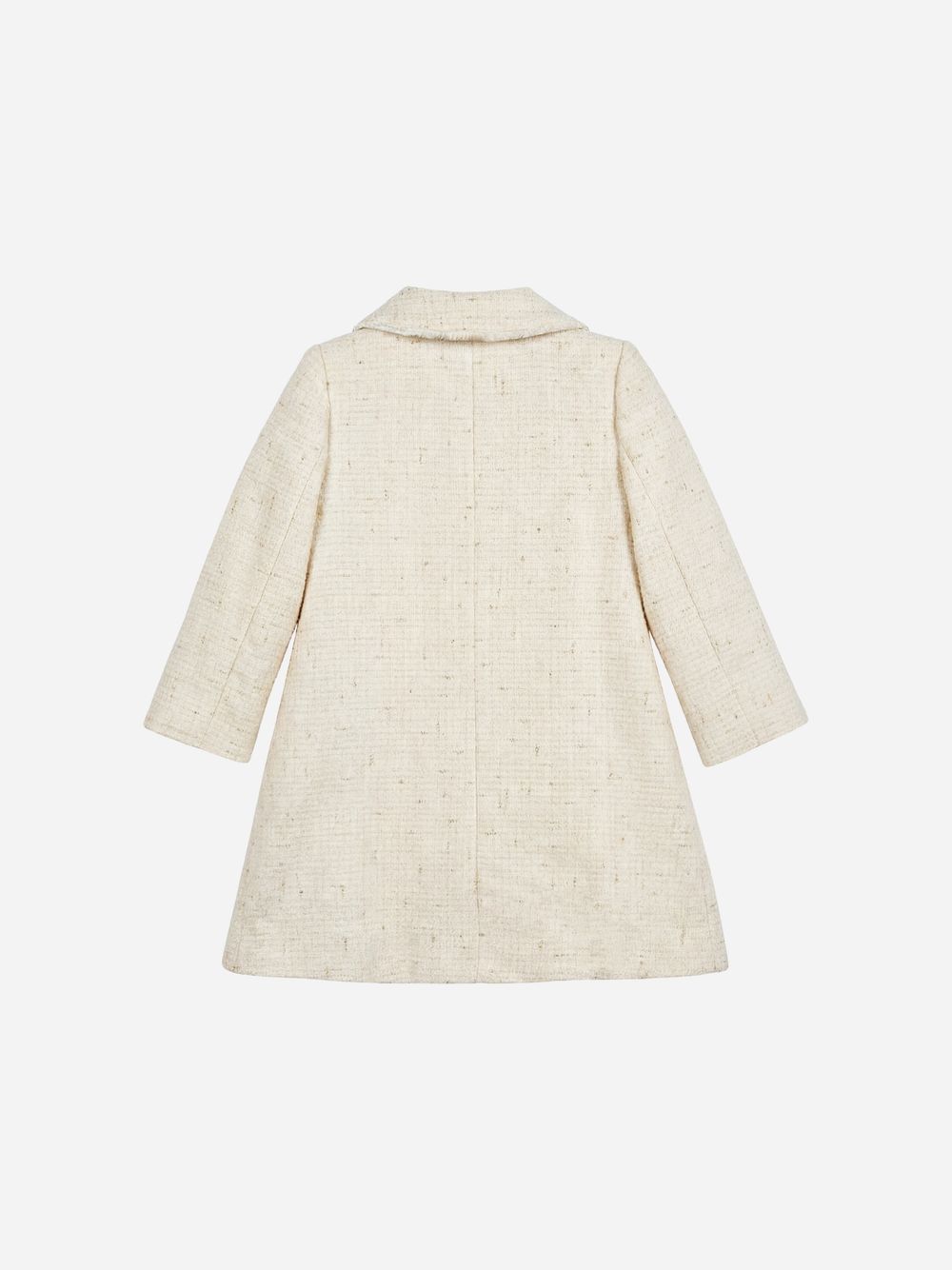 Ecru tweed coat