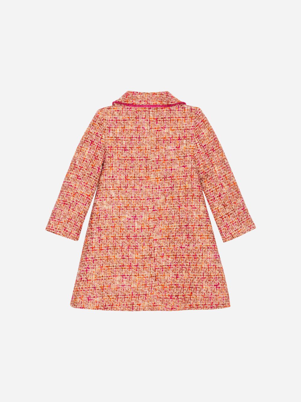 Fushcia tweed coat