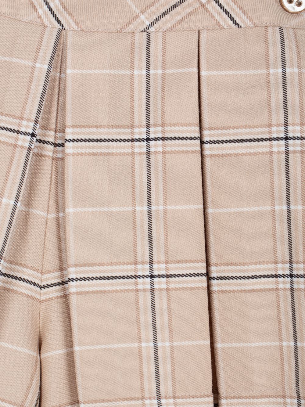 Plaid flannel skort