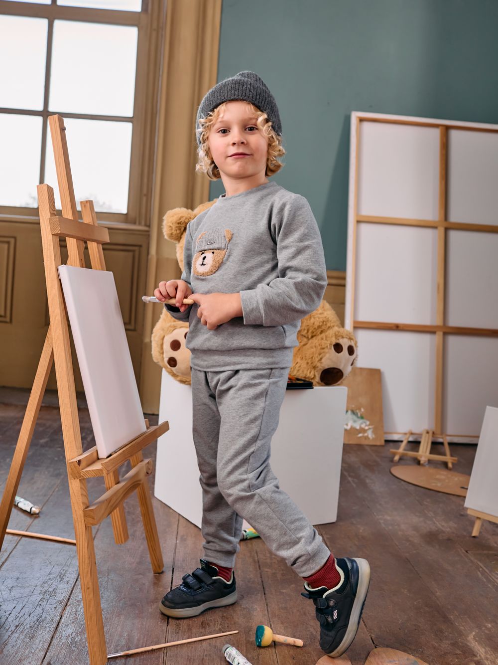Bear with a beanie set