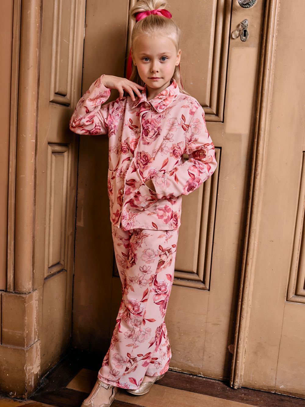Pink pajamas set