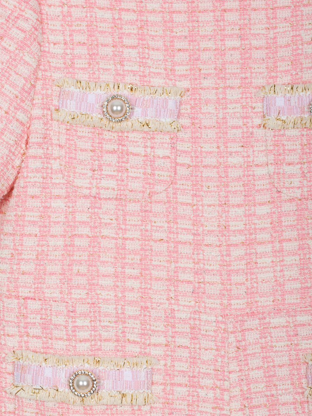 Pink tweed jumpsuit