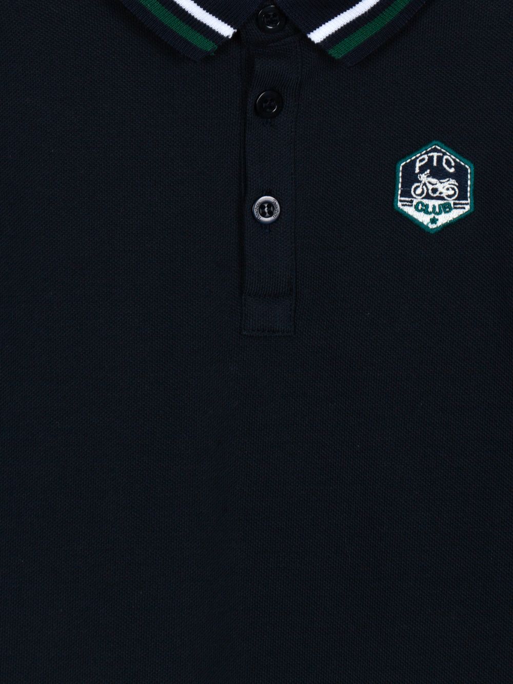 Marine blue polo with emblem