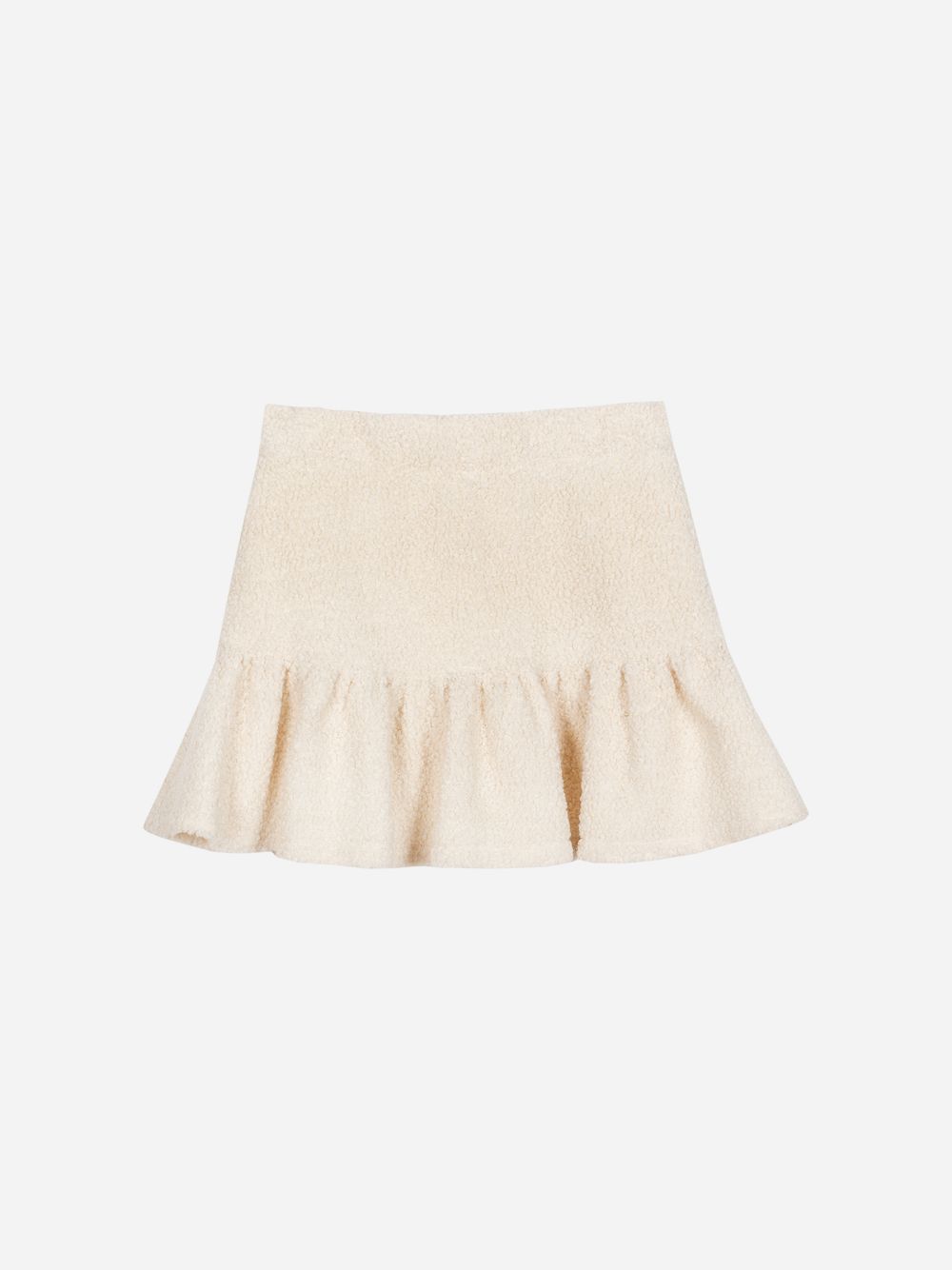 Ivory bouclé skirt
